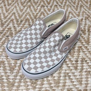Checkered Slip on Vans